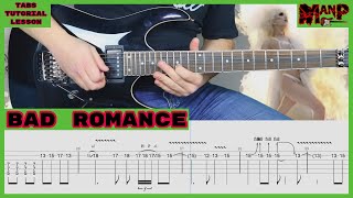 Bad Romance || Lady GaGa Cover || Guitar Tab || Tutorial || Lesson