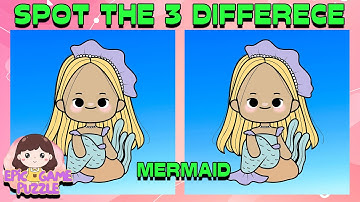 Spot the Difference Challenge Little Mermaid