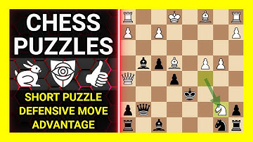 Chess Puzzles to Practice. Themes: Short puzzle, Defensive move, Advantage. Learn Chess