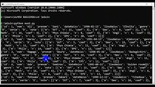 Programmation Python Video 1 TD1