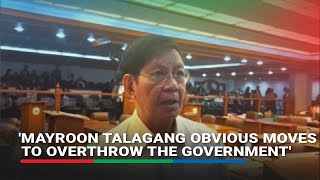 'Mukhang calibrated': Lacson sa umano'y 'military junta' laban sa gobyerno