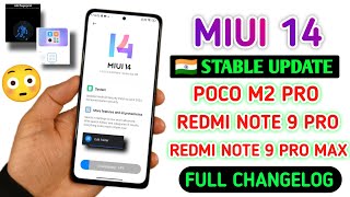 ?? Official Update - Redmi Note 9 Pro Miui 14 | Redmi Note 9 Pro Max Miui 14 | Poco M2 Pro Miui 14