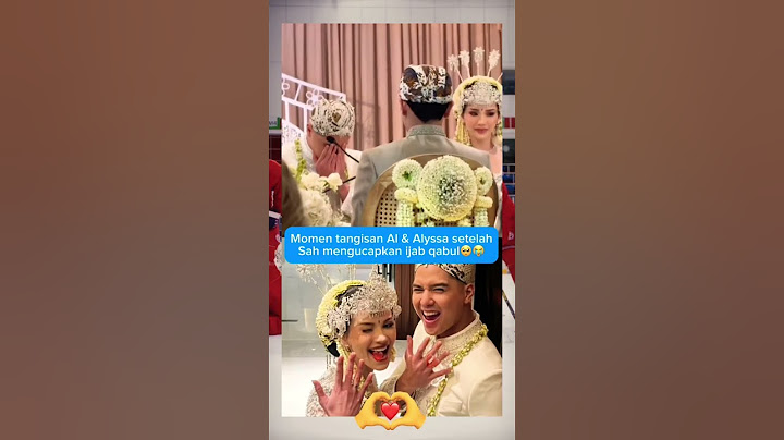 Tangis Al Gazali pecah setelah penghulu bilang “Sah”🥺🥹 #algazali #alyssasolomon
