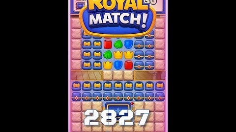 Royal Match Level 2827 - No Boosters Gameplay