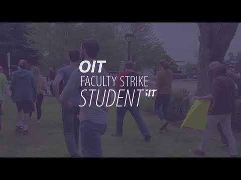 OIT Student Sit In for Faculty Strike