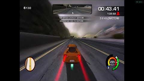 Need for Speed: The Run (Wii) - Speed Run; Death Valley in 1:28.21