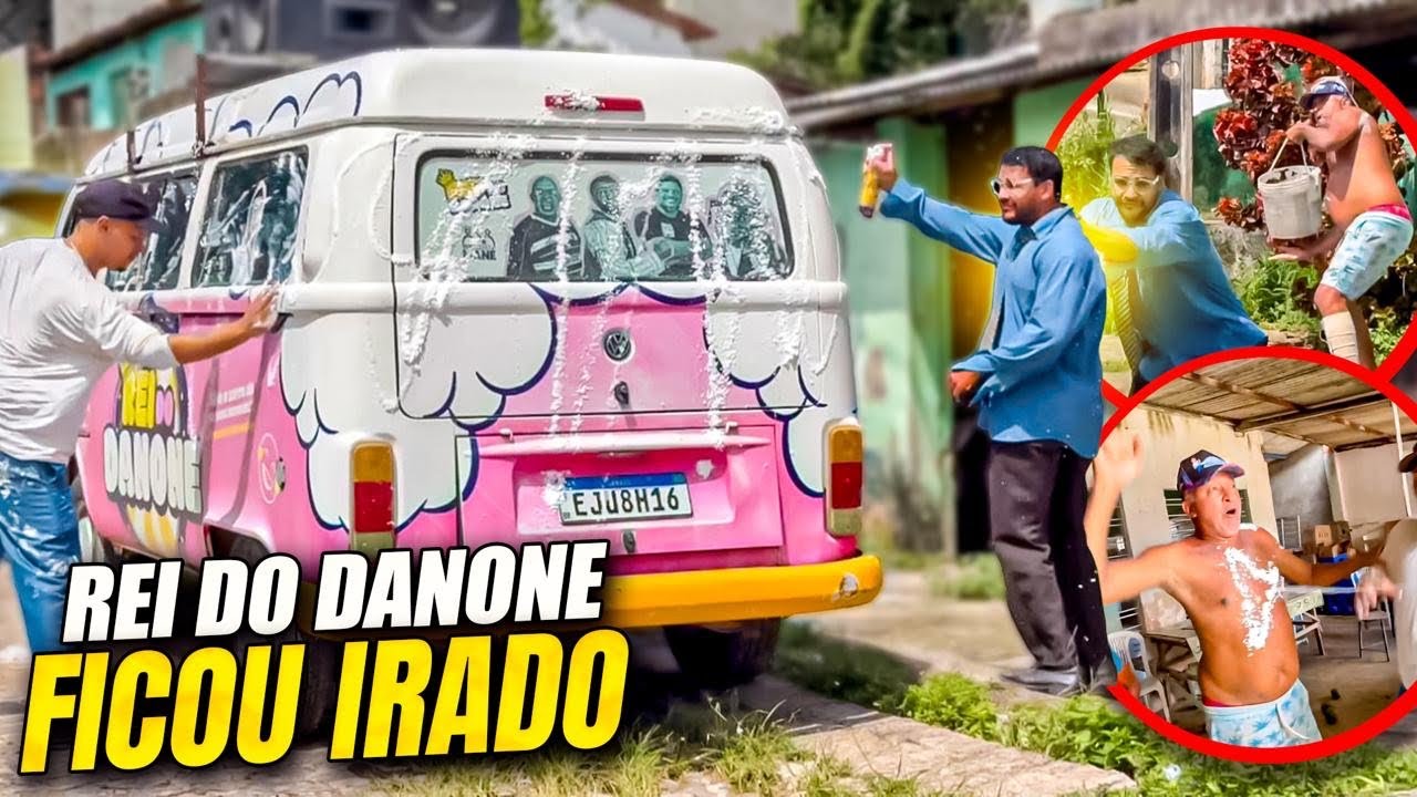 REI DO DANONE FICOU IR@DO COM DIDINHO JOGANDO ESPUMA NA COMBI | DIDINHO 