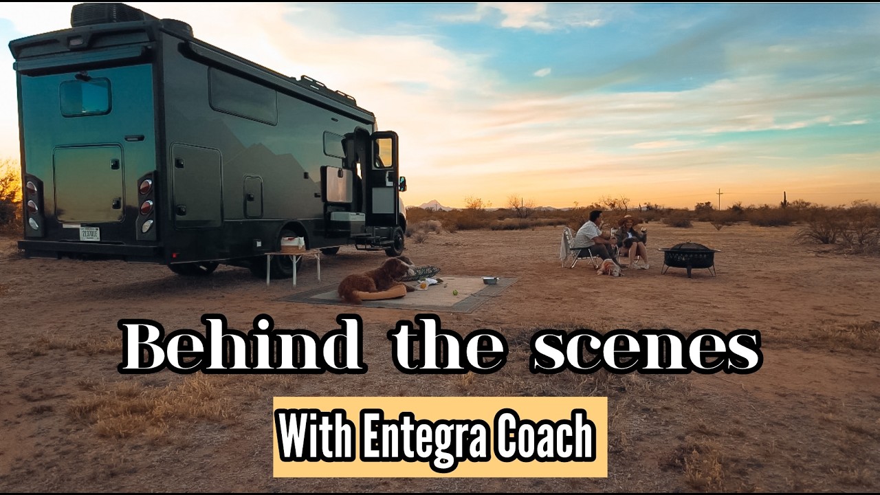 On set with Entegra coach,  as Jayco pathfinders and tuscan KOA