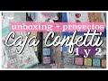 Unboxing CAJA CONFETTI 1 y 2 + CARDMAKING ✨ Tutorial tarjetas ✨ Stampingbella + Avery Elle