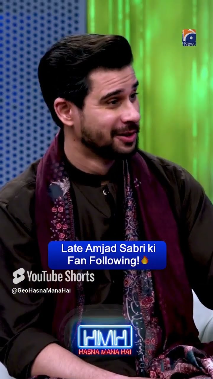 Late Amjad Sabri Ki Fan Following! - #tabishhashmi #mujadidsabri #hasnamanahai