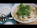 【一人晩ごはん】しょっぱ濃い味が大好きな塩顔男が作る簡単豚肉うどん