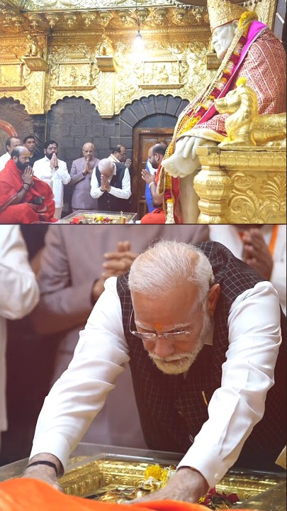 PM Modi's Spiritual Visit to Shirdi's Shri Saibaba Samadhi Temple