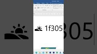 Find Sunrise Symbol in MS Word FAST | Sunrise Symbol in MS Word