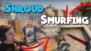 SHROUD SMURFING IN MATCHMAKING WITH SILVERS ft just9n