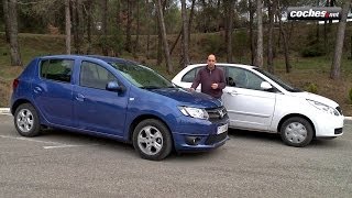 Dacia Sandero vs Tata Vista - Prueba / Test / Review Low-Cost Coches.net