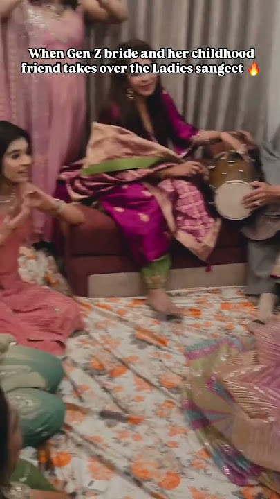 Bride And Her Friends Fun On Sangeet🤩❣️ #viralvideo #trending #shorts