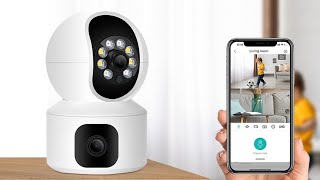 Домашняя камера видеонаблюдения с двумя объективами Anbiux R11 4MP Dual Lens Home Camera