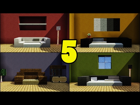 Top 5 Couch/Sofa Designs in Minecraft