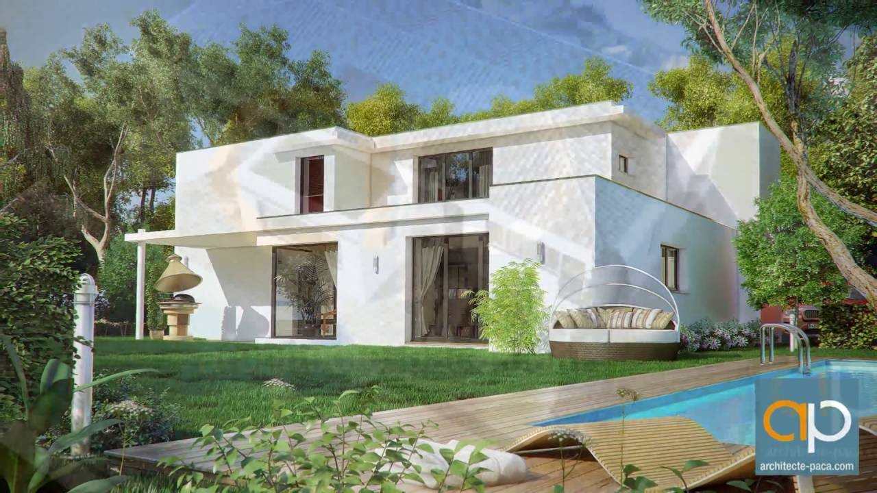 Maison moderne d'architecte architecte paca.com youtube