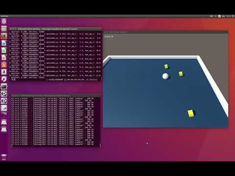 Computer learning to play Unity tutorial game