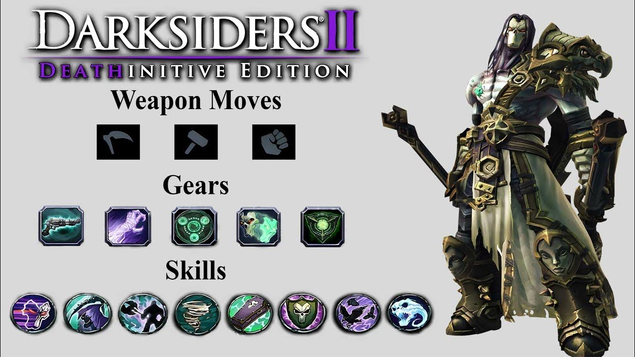 【Darksiders II】Death's Moveset Weapon Moves, Reaper Form, Gears