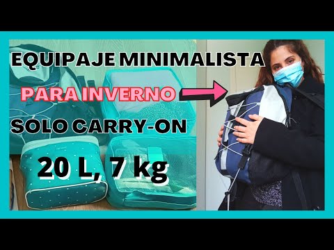 Bolsa de mano para Ryanair / WizzAir ✈️  cómo empacar una mochila para una  semana 