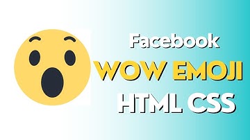 Facebook Wow Reaction In HTML & CSS ( Animated) Tutorial || Free source Code