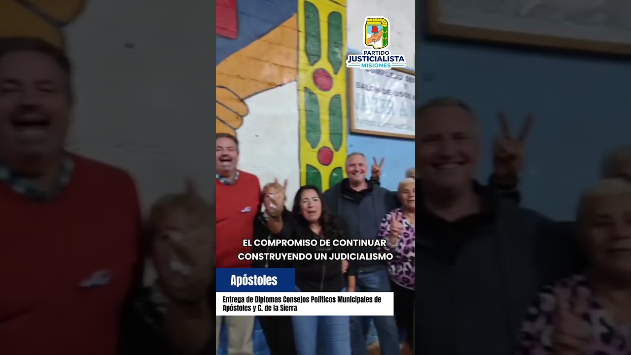 Puesta en funciones Consejos políticos municipales de Apóstoles y C. de la Sierra