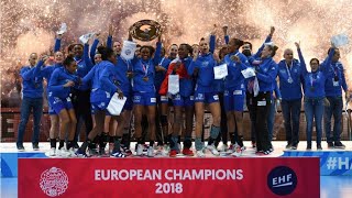 Euro-2018 de handball : les Françaises championnes d'Europe un an après leur titre mondial
