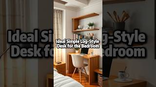 Simple Log-Style Desk ✨