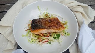 Salmon Chinese Cabbage Salad I Asian Low Carb Clean Healthy And Easy I Recipe Video For Dinner