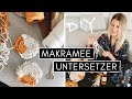 Boho Makramee Untersetzer knüpfen - Makramee für Anfänger | DIY Makramee Coaster