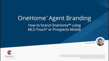 OneHome™ Agent Branding using MLS Touch® | Prospects Mobile