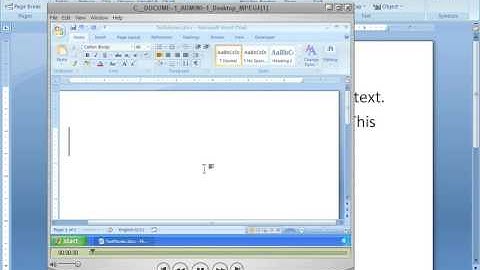 Word 2007 Tutorial 23 - Inserting Movie Files (Avi, Mov, MPEG, Flash SWF)