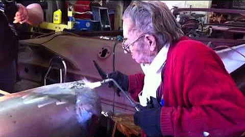 Bill Hines working with lead