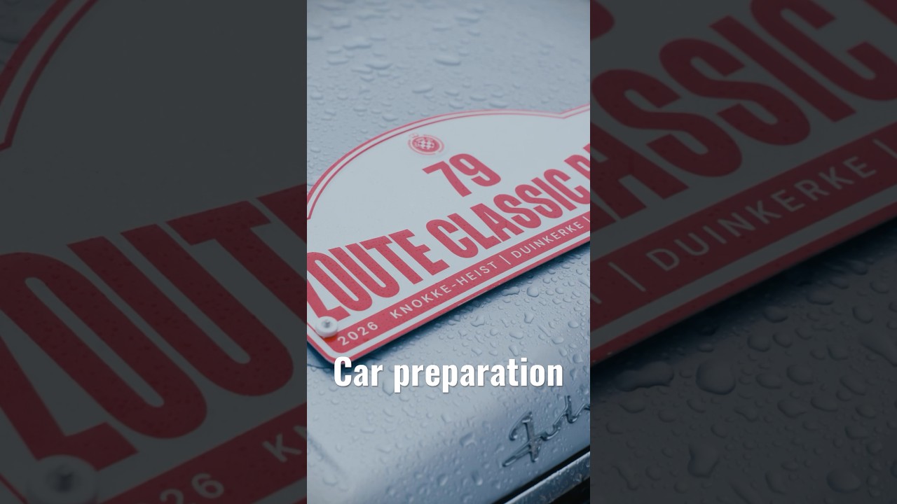 Car preparation for The Zoute Classic rally! 🏁