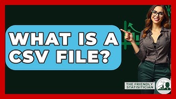 What Is A CSV File? - The Friendly Statistician