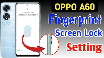 Oppo a60 fingerprint screen lock | fingerprint lock setting in Oppo a60 | Oppo pattern lock