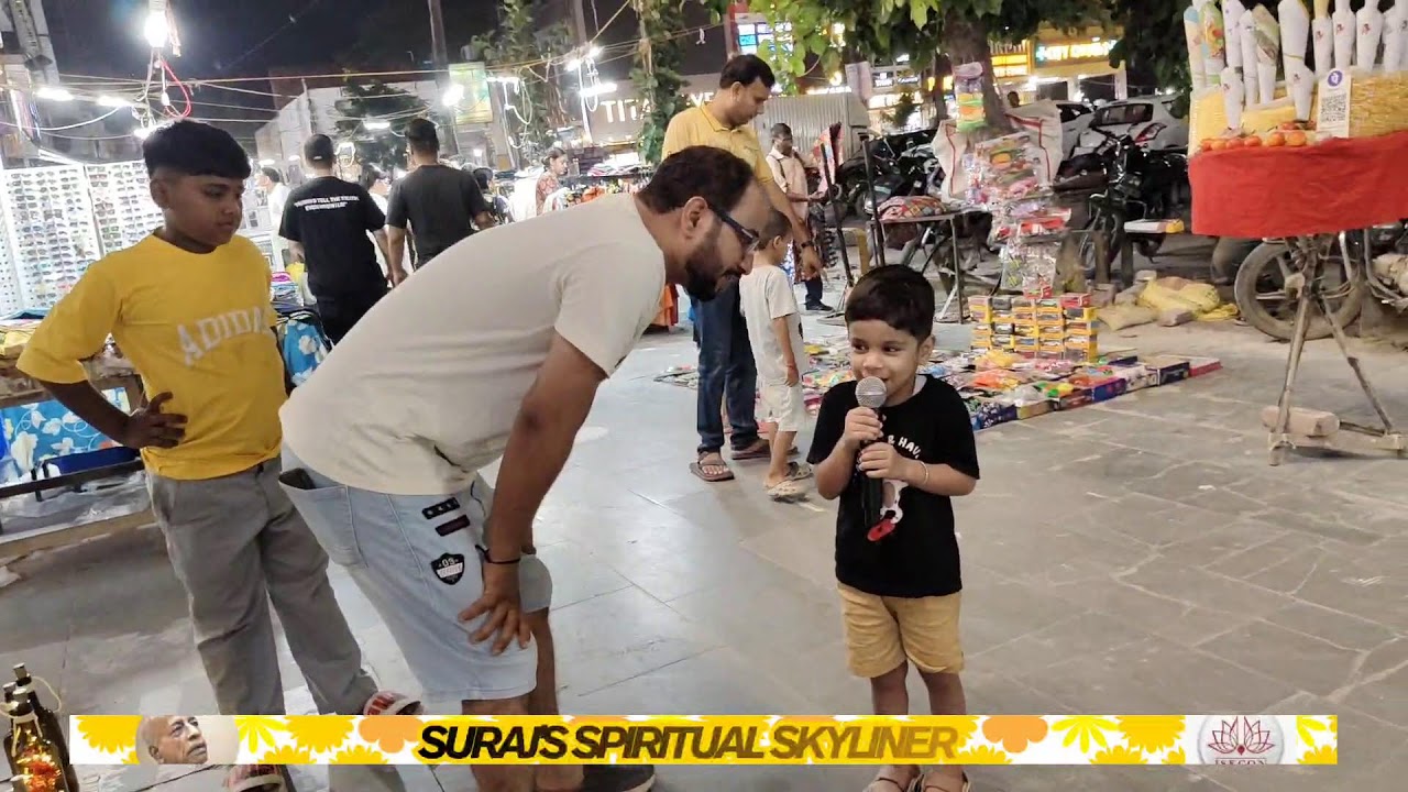 Weekend Harinam Sankirtan Live from Sector 15 Market, Faridabad