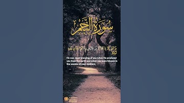 سورة النجم آية ٣٢ | ﴿ الذين يجتنبون كبائر الإثم والفواحش إلا اللمم﴾ | Surah An Najm Ayah 32