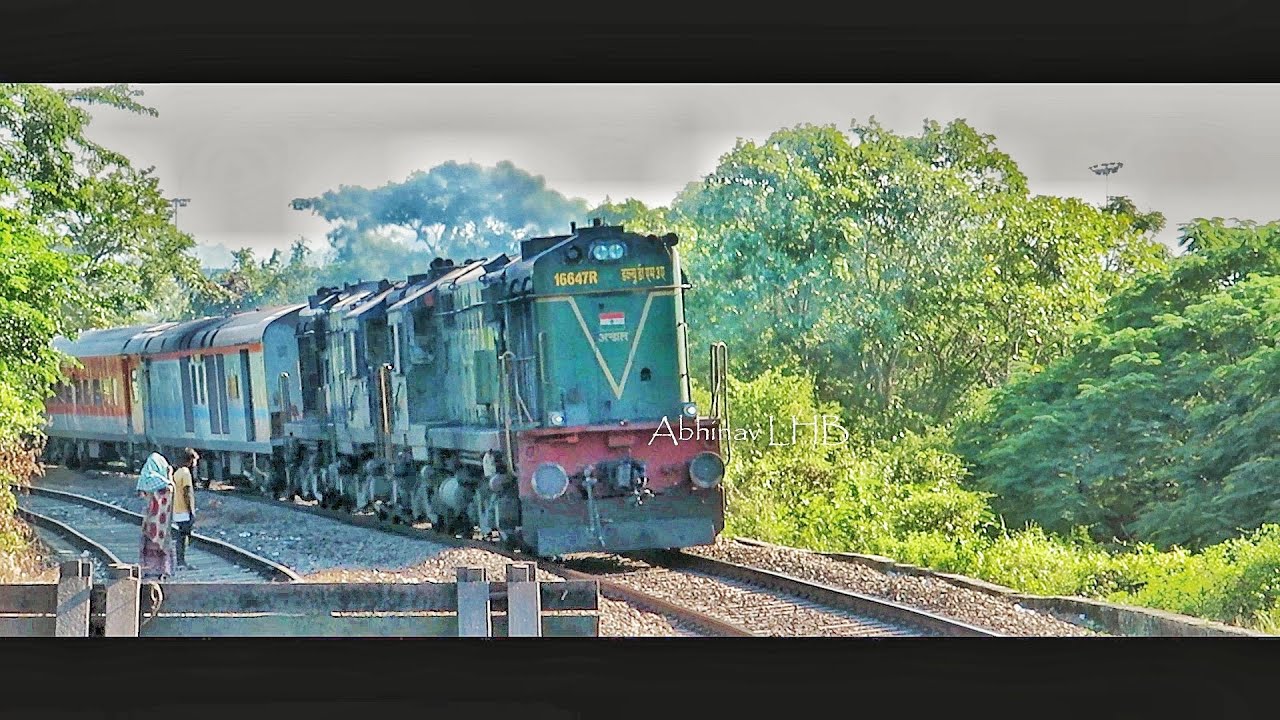 Stunning TWIN WDM3A ALCo (MUed) Chugging Hard to Accelerate | Kamakhya - Yesvantpur AC Express | NFR