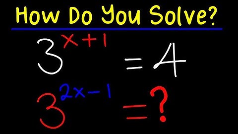 (3^2x 1) =? How Do You Solve this Problem | Exponents | Math Problem Solving