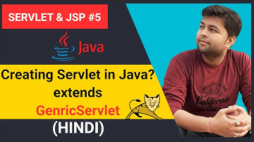 Creating Servlet using GenericServlet Class | HINDI | Servlet #5
