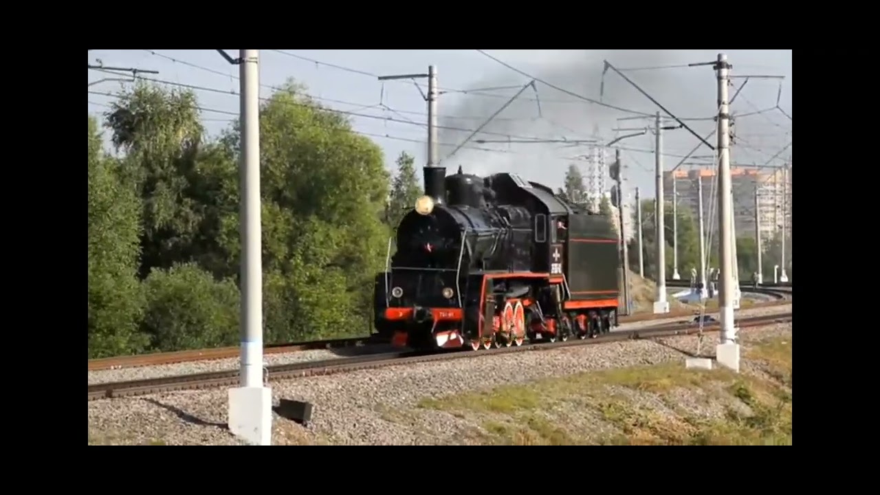 просто решились прокатиться #ржд #поездароссии #паровозы #щербинка ...