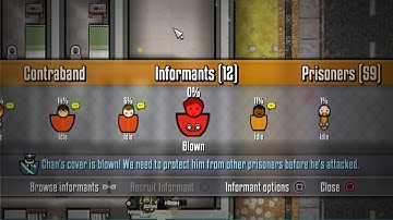 Prison Architect PS4 Tips - How To Use Informants / How To Recruit Informants