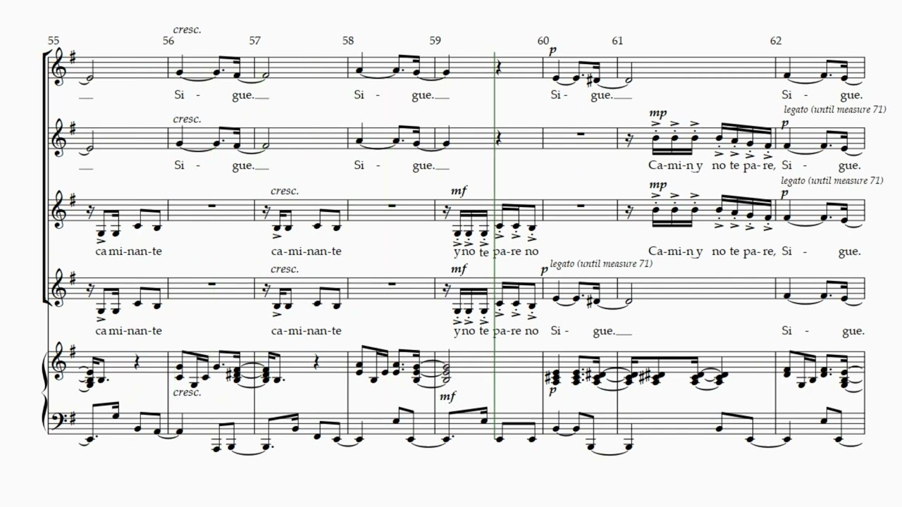 SIGUE - Ivette Herryman, Soprano 1 Rehearsal Track