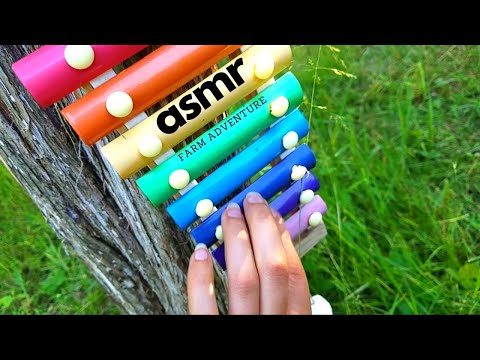ASMR | Mini Farm Adventure - Light Screen Tapping - Tracing The Field - Greenhouse - Chickens & More