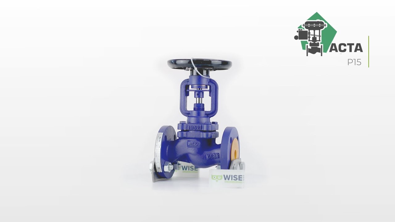 Вентиль с сильфонным уплотнением АСТА Р15 - YouTube