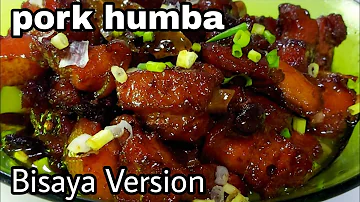 HUMBA Recipe. How to cook pork humba? Bisaya Version.🤤