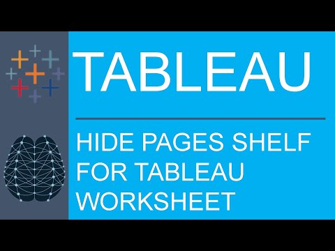 Tableau Desktop | Public Edition | Functionality | How To Hide Pages Shelf